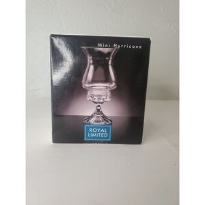 Royal Limited Mini Footed Hurricane 24% Full Lead Crystal Tealight Holder 223204